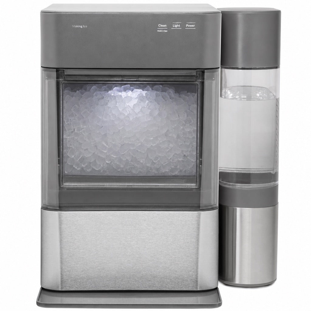 Carbon black nugget ice maker front
