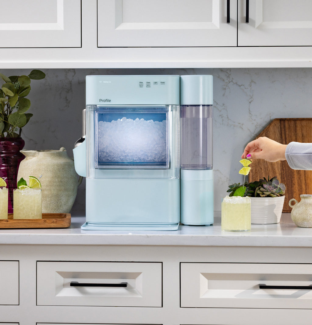 Aqua nugget ice maker side view