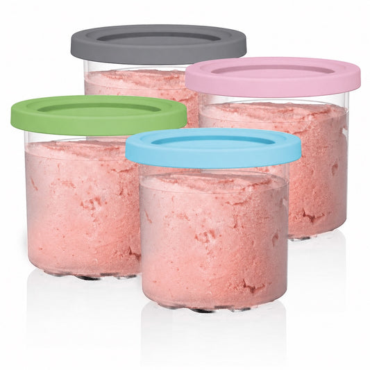Ice Cream Pints with Lids — 4-Pack