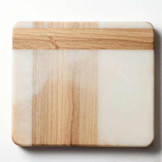Marble & Wood Serving Board