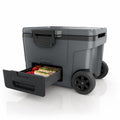 45qt Wheeled Cooler with Dry Zone
