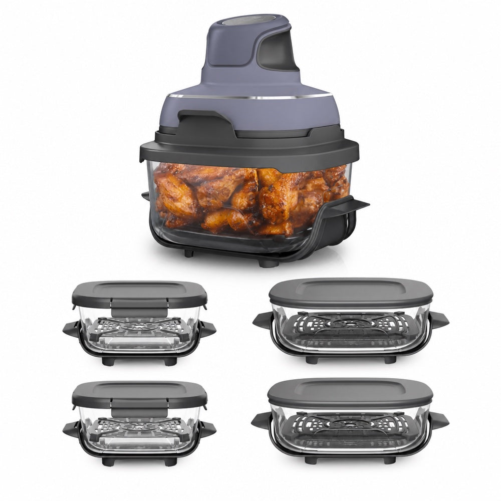 4-in-1 Glass Air Fryer 5-Container Set