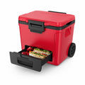 42qt Wheeled Cooler with Dry Zone