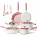 Sakura ceramic nonstick cookware set — 21 pcs