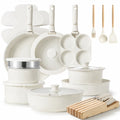 Snow detachable nonstick cookware set — 33 pcs